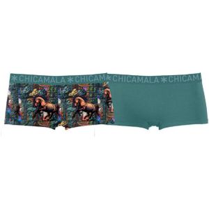 Muchachomalo Girls 2-pack boxer shorts print + solid