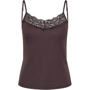 Sisters Point Top korte mouw 18134 VUMI-ST2 Donker bruin