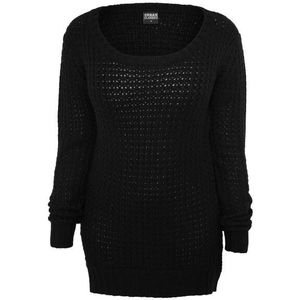 Urban Classics Dames wijde hals lange jumpsuit