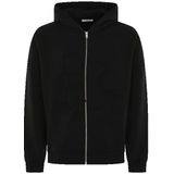 Flâneur - Blossom Patches Zip-Up Hoodie - Zwart - Heren