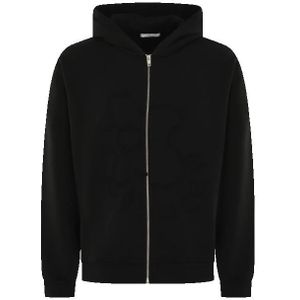 Flâneur - Blossom Patches Zip-Up Hoodie - Zwart - Heren