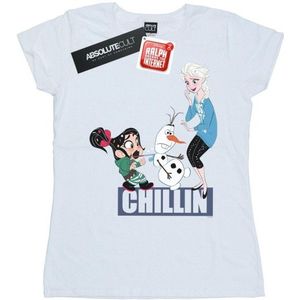 Li-cense Disney dames wreck it ralph elsa en vanellope katoenen t-shirt
