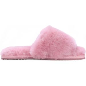 Dames - Pantoffels - Roze - Schapenvacht - Warme Winter Bont Slippers