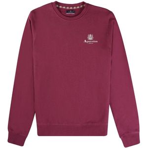 Aquascutum - Active Small Logo - Sweatshirt - Bordeaux