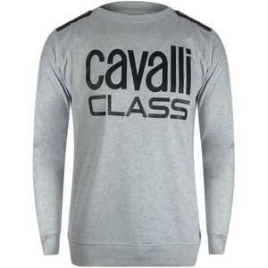 Cavalli Class - Sweatshirt - Grijs - Met Getapete Schouders