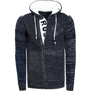 Rusty Neal - Chunky Gebreide Jas - Met Capuchon - Heren