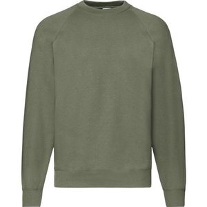 Fruit of the Loom - Klassiek Raglan Sweatshirt - Heren - 80% Katoen - 20% Polyester