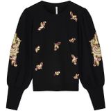 Summum 3s5064-30656 puff sleeve embellished sweate