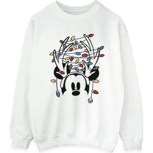 Li-cense Disney dames mickey mouse kersthoofdverlichting sweatshirt