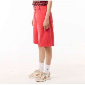 Lacoste - Lange Natural Dye Bermuda - Rood - Dames