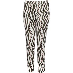 Conquista Fashion - Broek - Stretch Gabardine - Aansluitend Silhouet - Met Print