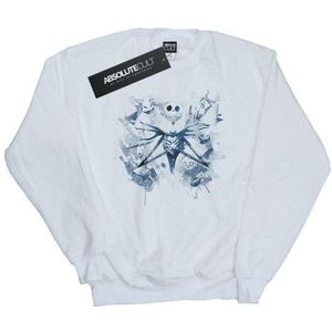 Li-cense Disney dames nightmare before christmas paint spray carers sweatshirt