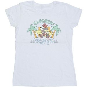 Li-cense Disney dames minnie mouse catchin waves katoenen t-shirt