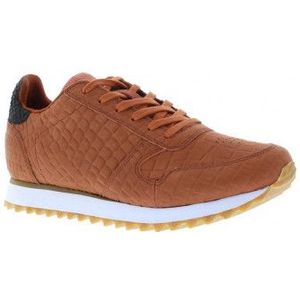 Woden - Ydun Croco II - Sneakers - Zwart - Kalfsnubuck
