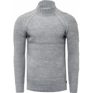 Rusty Neal - Gebreide Trui - Effen Kleur - Heren - Hoge Kraag