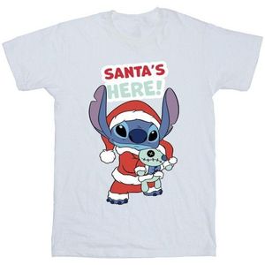 Li-cense Disney heren lilo & stitch santa´s here t-shirt