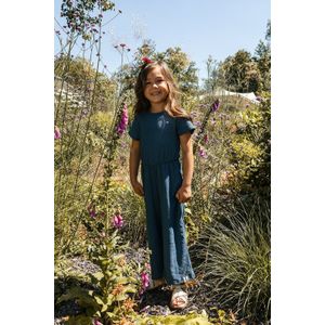 Looxs Revolution Wideleg jumpsuit indigo blue voor meisjes in de kleur