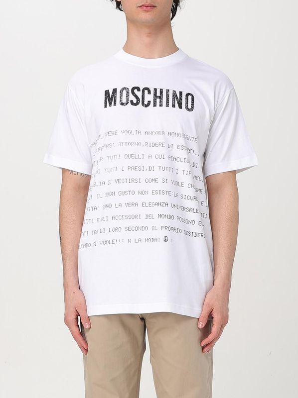 Moschino Graphic Print Korte Mouwen T-shirt