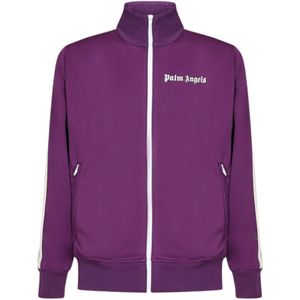 Palm Angels - Trainingsjack - Paars - Gotische Logoprint - 100% Polyester