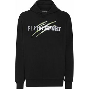 Plein Sport - Hoodie Sweatshirt Chrome Scratch Edition - Zwart - Katoen