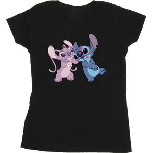 Li-cense Disney dames lilo & stitch kusjes katoenen t-shirt