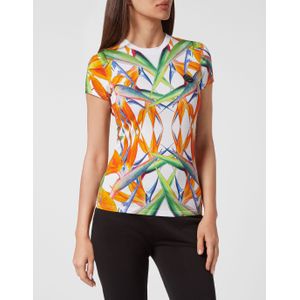 Plein Sport - T-Shirt - Veelkleurig - Katoen - Ronde Hals