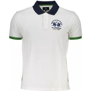 La Martina - Poloshirt - Wit - Regular Fit - Geborduurd Logo