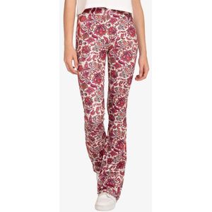 Nik & Nik Meisjes flared pants vibrant orange fuchsia pop
