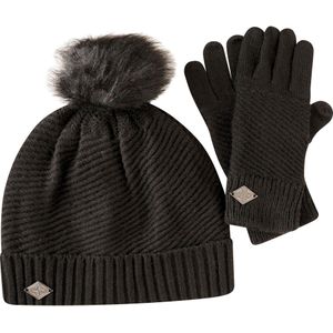 Dare2b Dames julien macdonald correlation beanie & handschoenen set