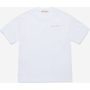 Kinderen Pocket T-Shirt in Wit