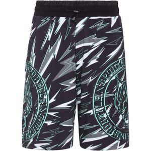 Plein Sport - Jogging Shorts Tiger - Zwart - Katoen-fleece