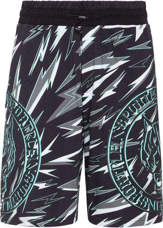 Plein Sport - Jogging Shorts Tiger - Zwart - Katoen-fleece