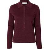 Gebreide Polo - Metallic - Lange Mouwen - Slim Fit