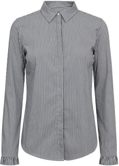 MOS MOSH Blouse 'MMMattie'  lichtblauw / wit