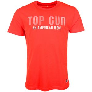 TOP GUN - Shirt - Lichtrood/Wit - T-shirt