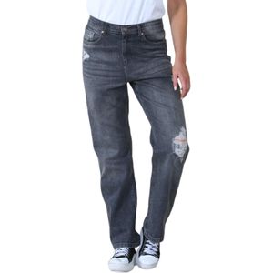 MYT - Wijde Pijpen Jeans - Zwart - Hoge Taille