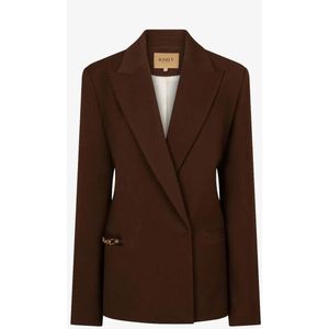 Josh V - Deacon - Dames Blazer - Donkerbruin - Oversized Fit