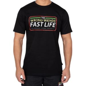 Wrong Friends | fast life t-shirt black