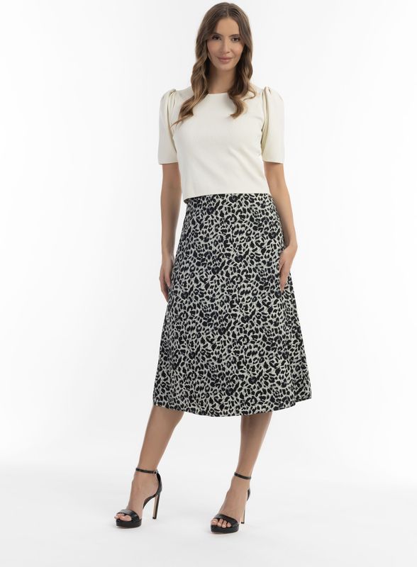 faina Rok  grijs / greige / zwart