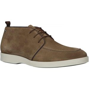 Berkelmans enkelhoge suede veterboot met verwisselbaar voetbed