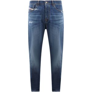 Diesel - Slim Fit Midwaist Tapered Jeans - Blauw
