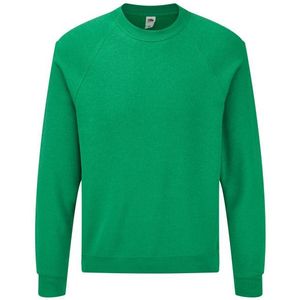 Fruit of the Loom - Eenvoudige Sweater - Groen - 60% Katoen, 40% Polyester