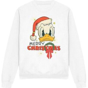 Disney Unisex vrolijk kerstmis donald duck sweatshirt voor volwassenen