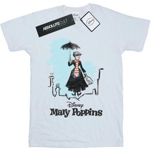 Li-cense Disney heren mary poppins rooftop landing kleuren t-shirts