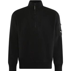 C.P. Company Heren half zip collar sweater black