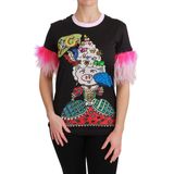 Dolce & Gabbana - TSH4555 Wo - T-shirt - Zwart - Crewneck - Korte Mouwen