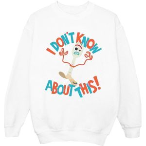 Li-cense Disney dames toy story 4 forky i dont know about this sweatshirt