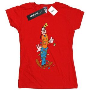 Li-cense Disney dames goofy kerstverlichting katoenen t-shirt