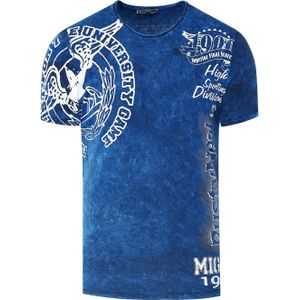 Rusty Neal - T-shirt - Acid Washed - Heren - Normale Pasvorm - 100% Katoen