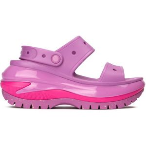 Crocs - Mega Crush - Sandalen - Zwart - Rubber - Hakhoogte 74 mm